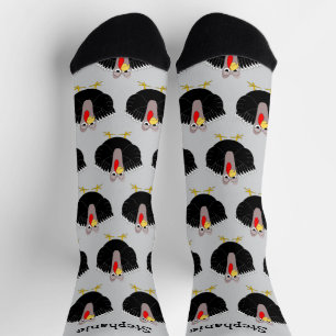 Diseño de pavos en calcetines