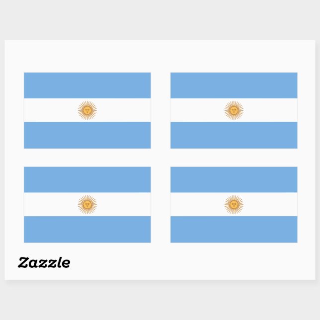 Diseño de pegatina rectangular patriótica de la ba (Hoja)