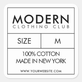 Diseño de pegatinas de etiqueta de cuello de ropa