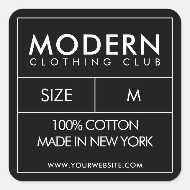 Diseño de pegatinas de etiqueta de cuello de ropa (Anverso)