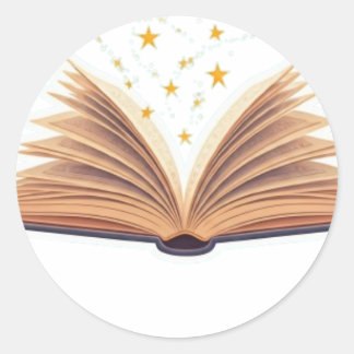 Diseño de Pegatinas de libros mágicos