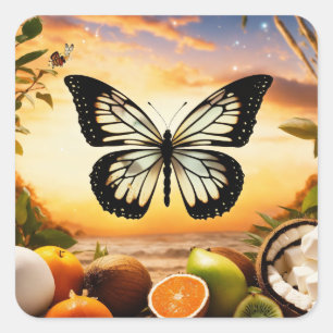 Diseño de pegatinas de mariposa
