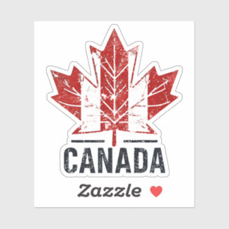 Diseño de Pegatinas de viajes de Canadá con emblem