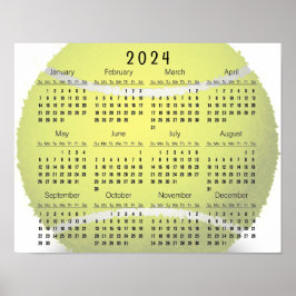 Diseño de Pelota de Tenis Póster de Calendario 202