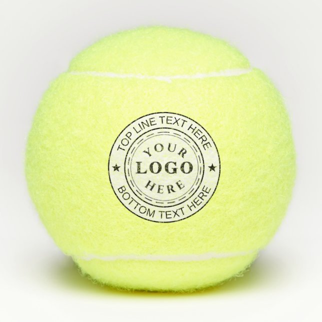 Diseño de Pelotas de Tenis con Texto de Logo Redon (Anverso)