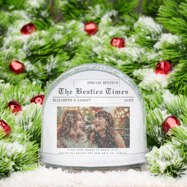 Diseño de periódicos | Foto de los mejores amigos (Navidad)