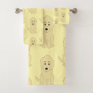 Diseño de perro amarillo dorado
