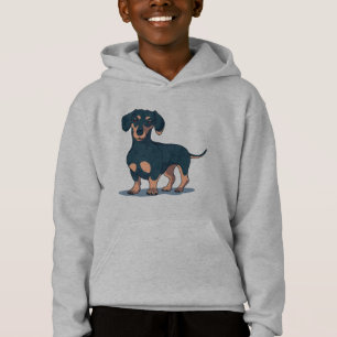 Diseño de perro Dachshund negro genial