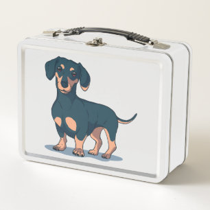 Diseño de perro dachshund negro genial