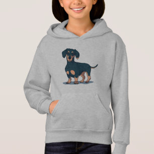 Diseño de perro dachshund negro genial