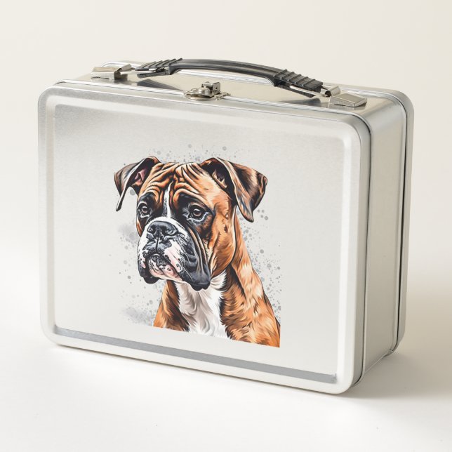 Diseño de perro fotográfico portátil Boxer Buddy (Anverso)