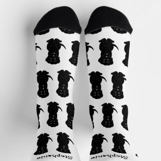 Diseño de perro Labrador negro en calcetines