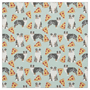 Diseño de perros adorables con tela de pizza past
