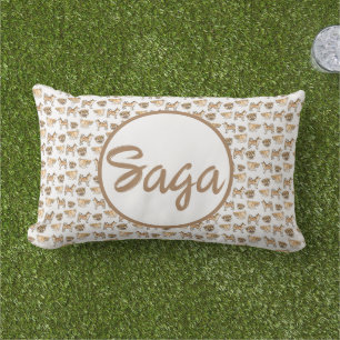 Diseño de perros al aire libre lanzar almohada con