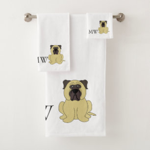 Diseño de perros Bullmastiff Monogramado