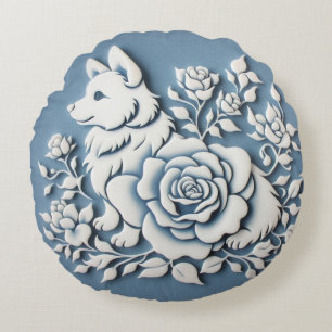 Diseño de perros corgi inverso, gran almohada redo