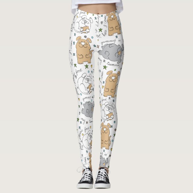 Diseño de perros leggings (Anverso)