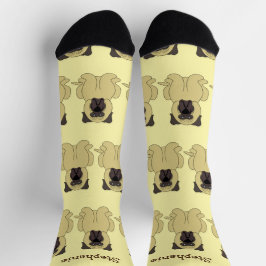 Diseño de perros masticadores de calcetines