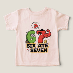 Diseño de Personalizado "Six Ate Seven", Chiste de