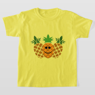 Diseño de piña feliz - Camiseta básica para Chicas