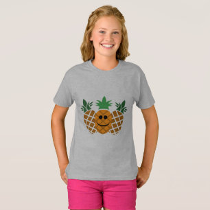 Diseño de piña feliz - Camiseta básica para Chicas