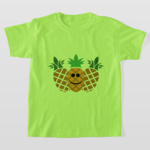 Diseño de piña feliz - Camiseta básica para Chicas