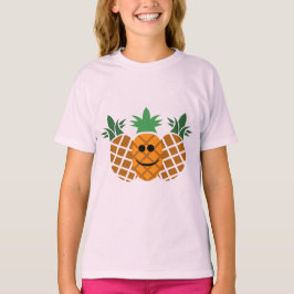 Diseño de piña feliz - Camiseta básica para Chicas
