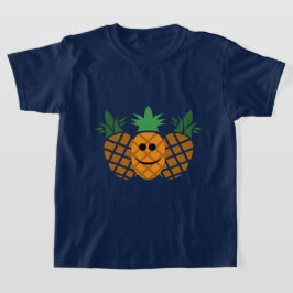 Diseño de piña feliz - Camiseta básica para Chicas