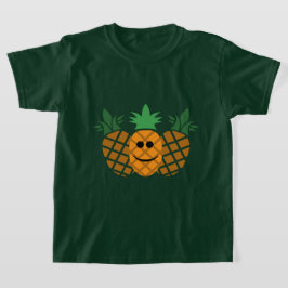 Diseño de piña feliz - Camiseta básica para Chicas