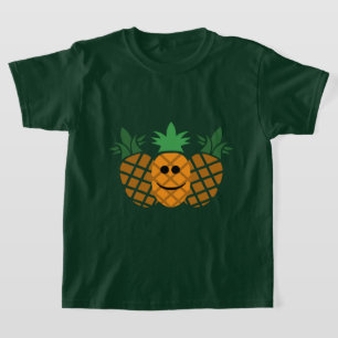 Diseño de piña feliz - Camiseta básica para Chicas