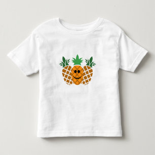 Diseño de piña feliz - Toddler Fine Jersey T-Shi