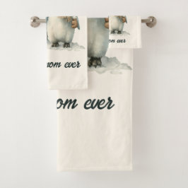 Diseño de pingüino de invierno “Mejor Mamá del Mun