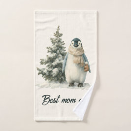 Diseño de pingüino de invierno “Mejor Mamá del Mun