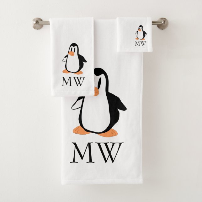 Diseño de Pingüino Monogramado (In situ)