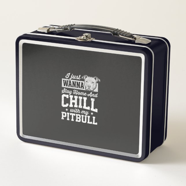 Diseño de Pitbull Quédate en Casa y Relájate (Anverso)