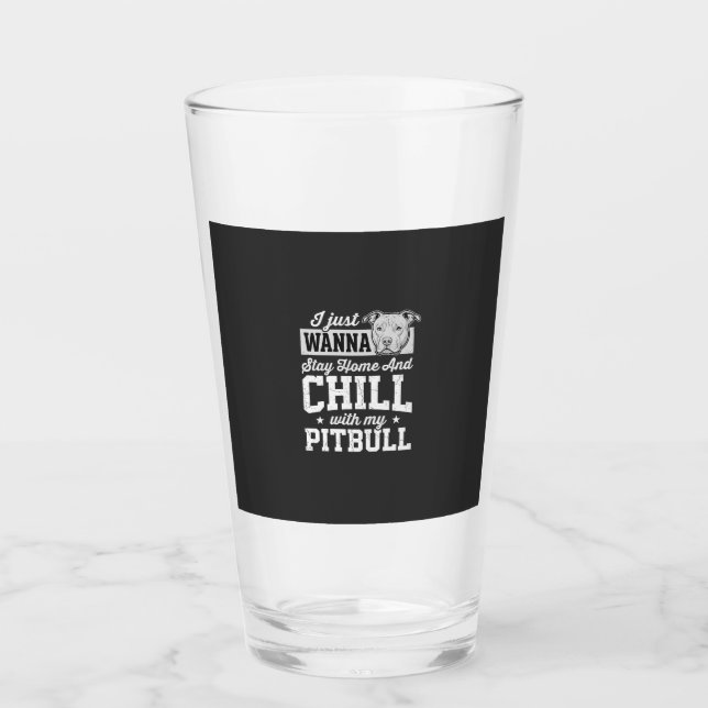 Diseño de Pitbull Quédate en Casa y Relájate (Anverso)