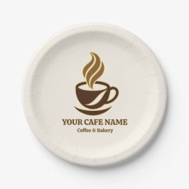 Diseño de platos de papel editables para la apertu