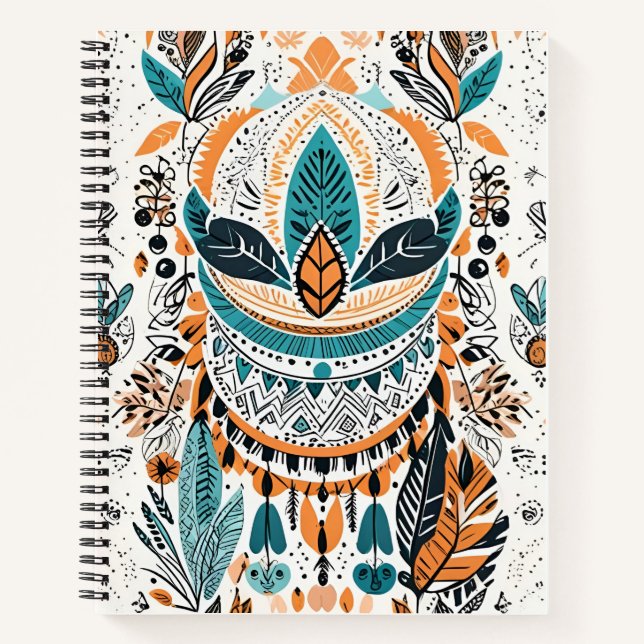 Diseño de portada del libro Boho Feathers - Elegan (Anverso)