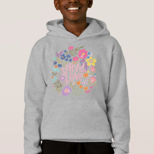 Diseño de positividad floral de amor extendida