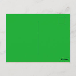 Diseño de postal minimalista de verde Kelly de la