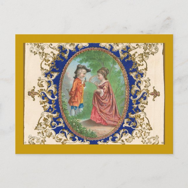 Diseño de postales francesas vintage (Anverso)