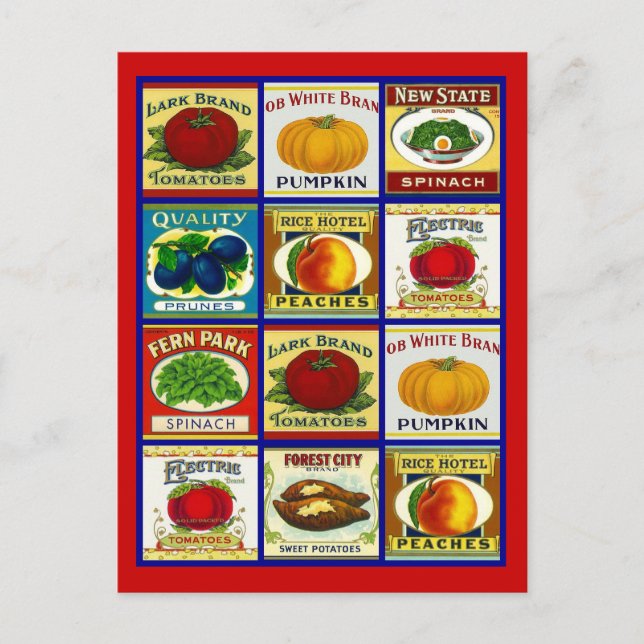 Diseño de postales para tarjetas de recetas para c (Anverso)