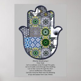 Diseño de Póster de Mano de Khamsa 2 Arrendatario