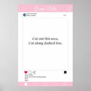 Diseño de póster de marco de accesorios para cabin