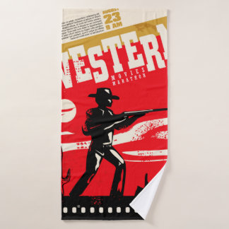 Diseño de poster retro de maratón de películas occ