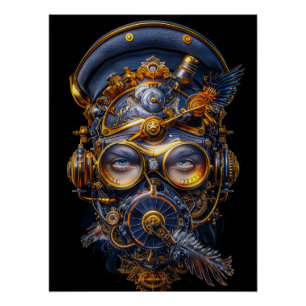 Diseño de Poster Steampunk