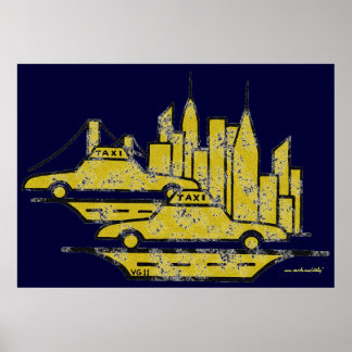 Diseño de posters de arte gráfico de la ciudad de
