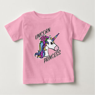 Diseño de princesa de unicornio - Camiseta Baby Fi