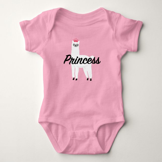 Diseño de Princesa Lama - Bodysuit de Jersey para  (Anverso)