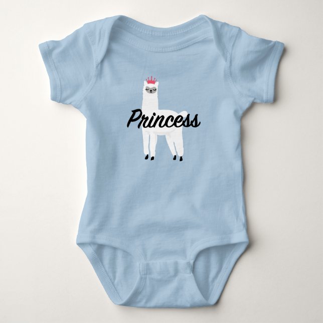 Diseño de Princesa Lama - Bodysuit de Jersey para  (Anverso)